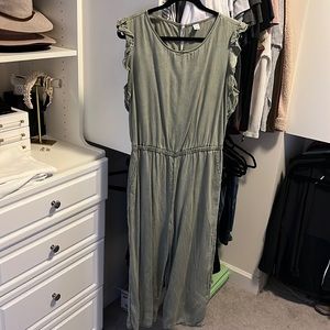 Olive green jumpsuit